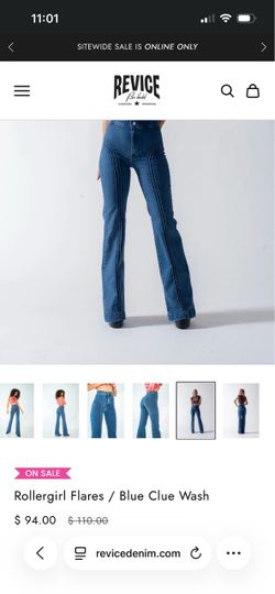 Flared revice jeans size 26 (ML)