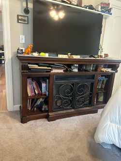 TV stand fireplace