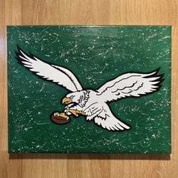 Philadelphia Eagles Hand Painted Canvas 11x14