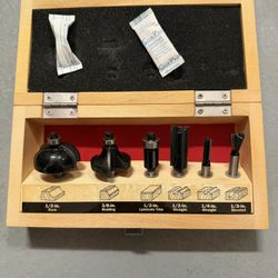 Craftsman 6 piece 1/4” router bit Set  + 3 Bonus Bits