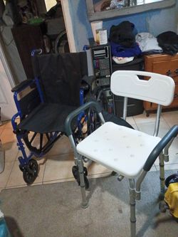 Wheel chair and shower chair