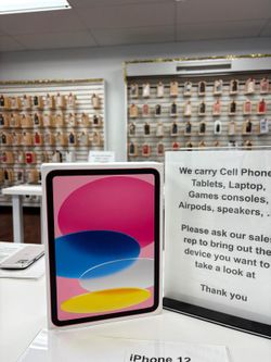 Apple IPad 11 Inch 11th Gen A16 Chip Tablet New - Pay $1 To Take It Home Today and pay the rest later.