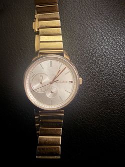 Tommy Hilfiger gold watch unisex