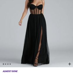 XL Black Formal Dress