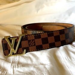 Brown Louis Vuitton belt