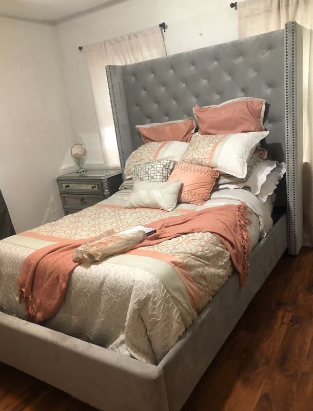 Queen Bed frame Only & Nightstand 