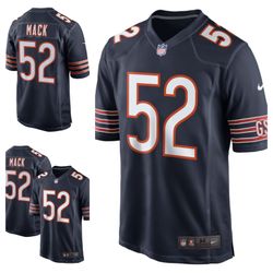 Chicago Bears KHALIL MACK Official NFL Navy Game Jersey sizes Large & XL left only