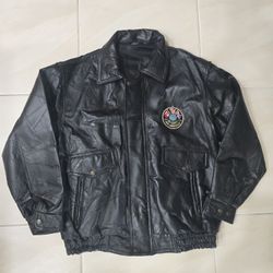 Leather 60th Anniversary D-day Bomber Jacket