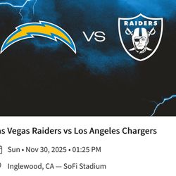 Chargers VS Raiders 11/30/25