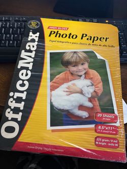 Office Max High Gloss Photo Paper
