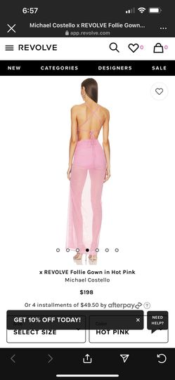 Michael Costello x REVOLVE Follie Gown in Hot Pink Dress for Sale in  Woodinville, WA - OfferUp