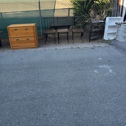 Free Furniture And Oak File Cabinet