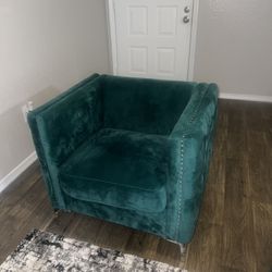 Green Velvet Chair