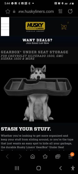 Gearbox, Under Seat STORAGE 