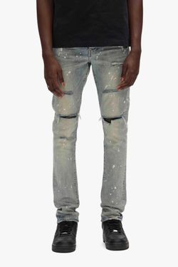 Men’s jeans,P001 Light Indigo Paint, Purple brand, $90