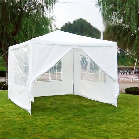 NEW 10' x 10' Outdoor Canopy Tent w/4 walls, fully enclosed