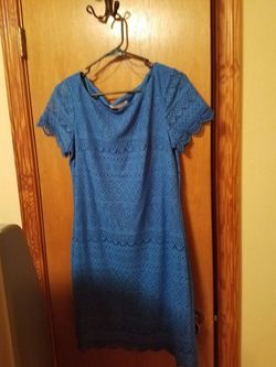 Blue Lace Dress Size 12