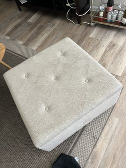 Gray Ottoman 