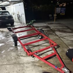 DINGY TRAILER (red Trailer For 12’ Dingy).