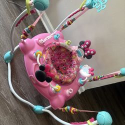 pink minnie mouse bouncer 