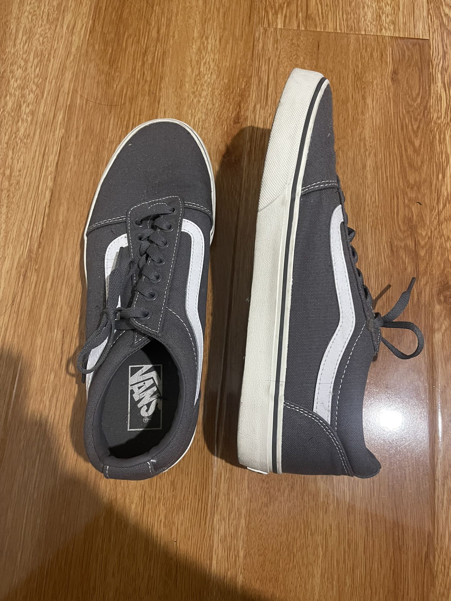 Selling shoes, grey vans, 4 nike shoes, and adidas.