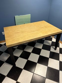 Wooden dining table