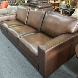 94”Real leather sofa，$1350
