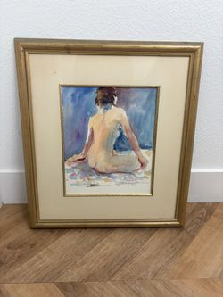 Nude Watercolor Painting