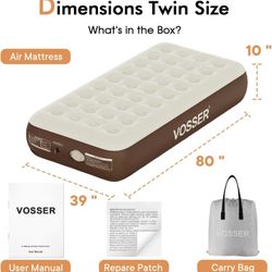 self inflating twin air mattress 