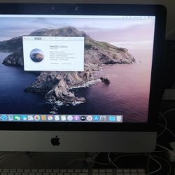 Imac 21.5" Late 2012 Intel Quad Core i5@2.9 GHz, 8gb Ram, 1TB HDD, Catalina, Nvidia GT 650M 512MB, Apple keyboard and mouse.