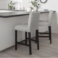 IKEA BERGMUND Bar stool with backrest