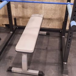 Exercise Flat Bench Press 1500lb Capacity - Gym Fitness Club Equipment