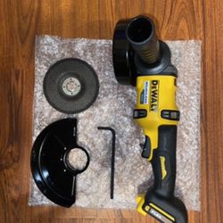(1)Dewalt Brushless 60vMax Flexvolt Advantage 4 1/2- 6” Brake Paddle Switch Angle Grinder (DCG418) Tool Omni