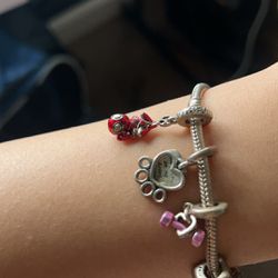 pandora charm bracelet with charms