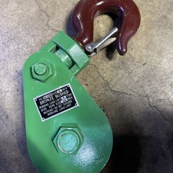 Mytee Products Snatch Block with Hook WLL 8 Ton 6" Sheave 3/4 Inch Wire Rope 