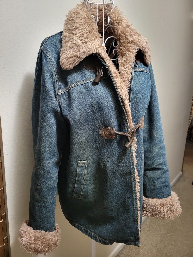 Woman's Denim Winter Jacket