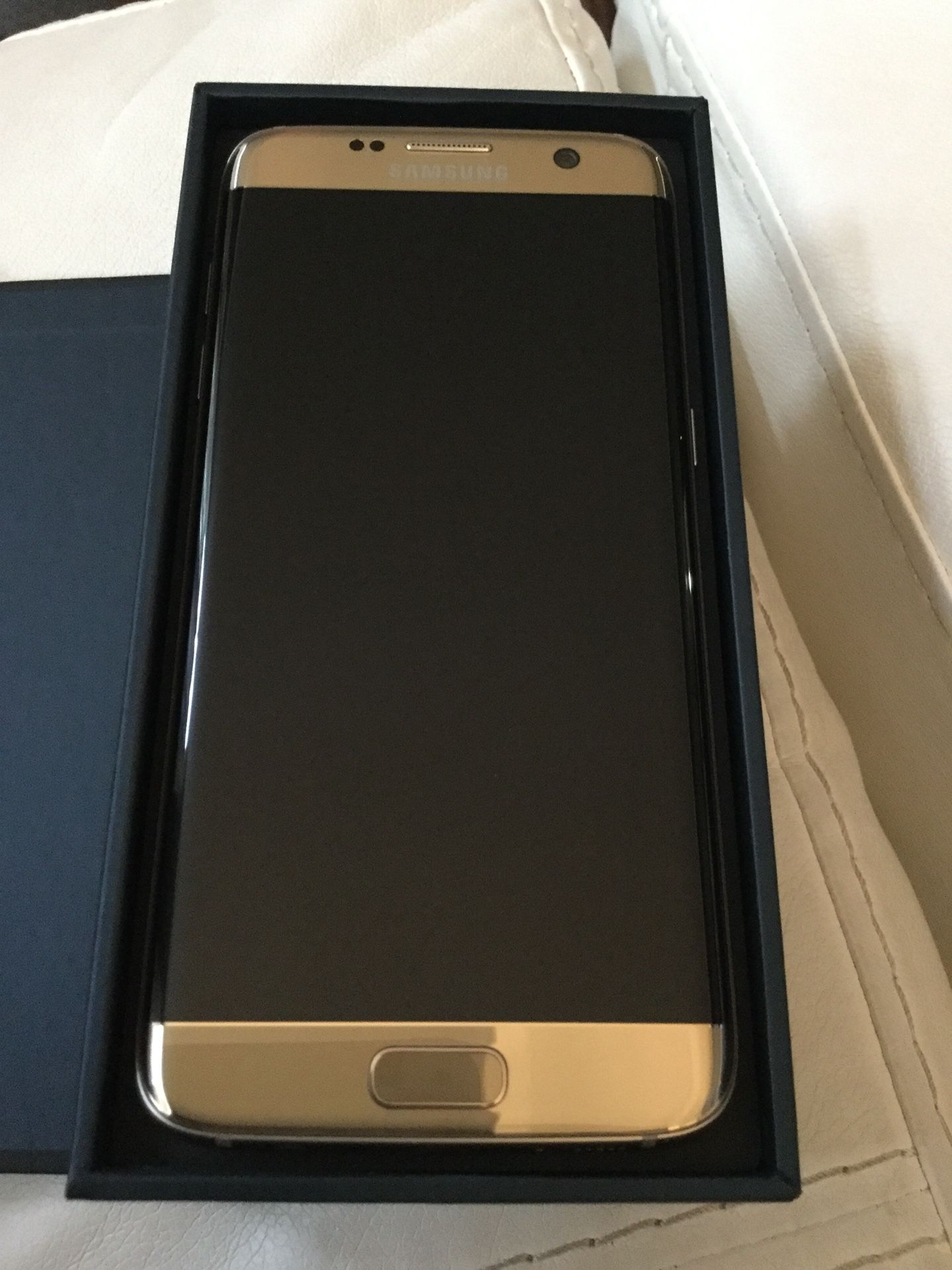 Gold, 32GB, Samsung Galaxy S7 Edge, New Condition, Factory Unlocked