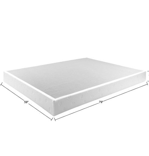 Panana 5 Inch Metal Box Spring Bed Base/Heavy Duty Steel with Fabric