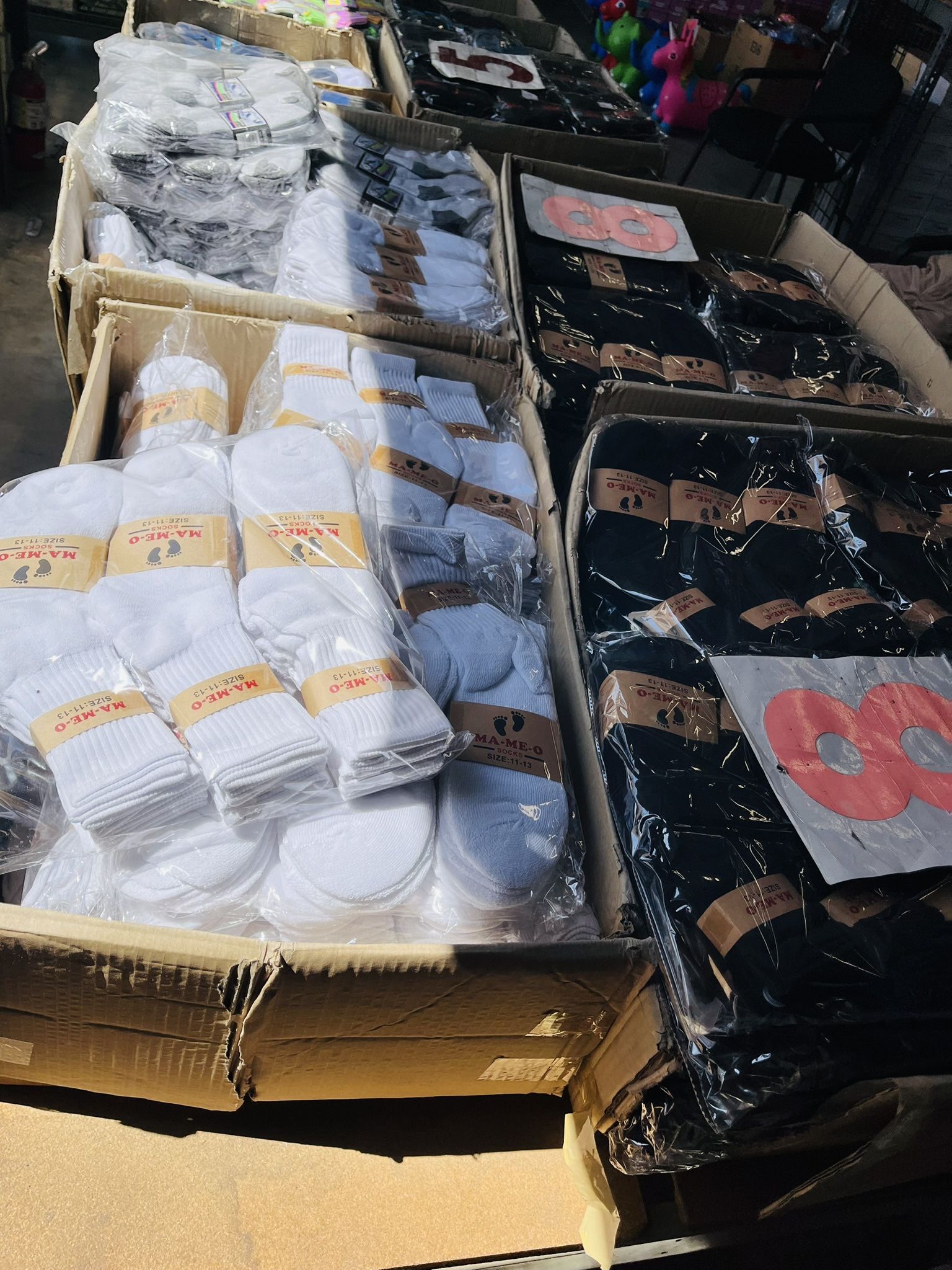 Man Socks 12 Pairs For $8