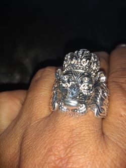 MEN AND WOMEN VINTAGE GOTHIC PUNK RING KING LION