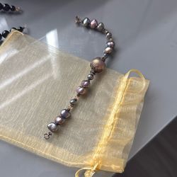 Brazalete Silver 925 Italiana Perla Original 