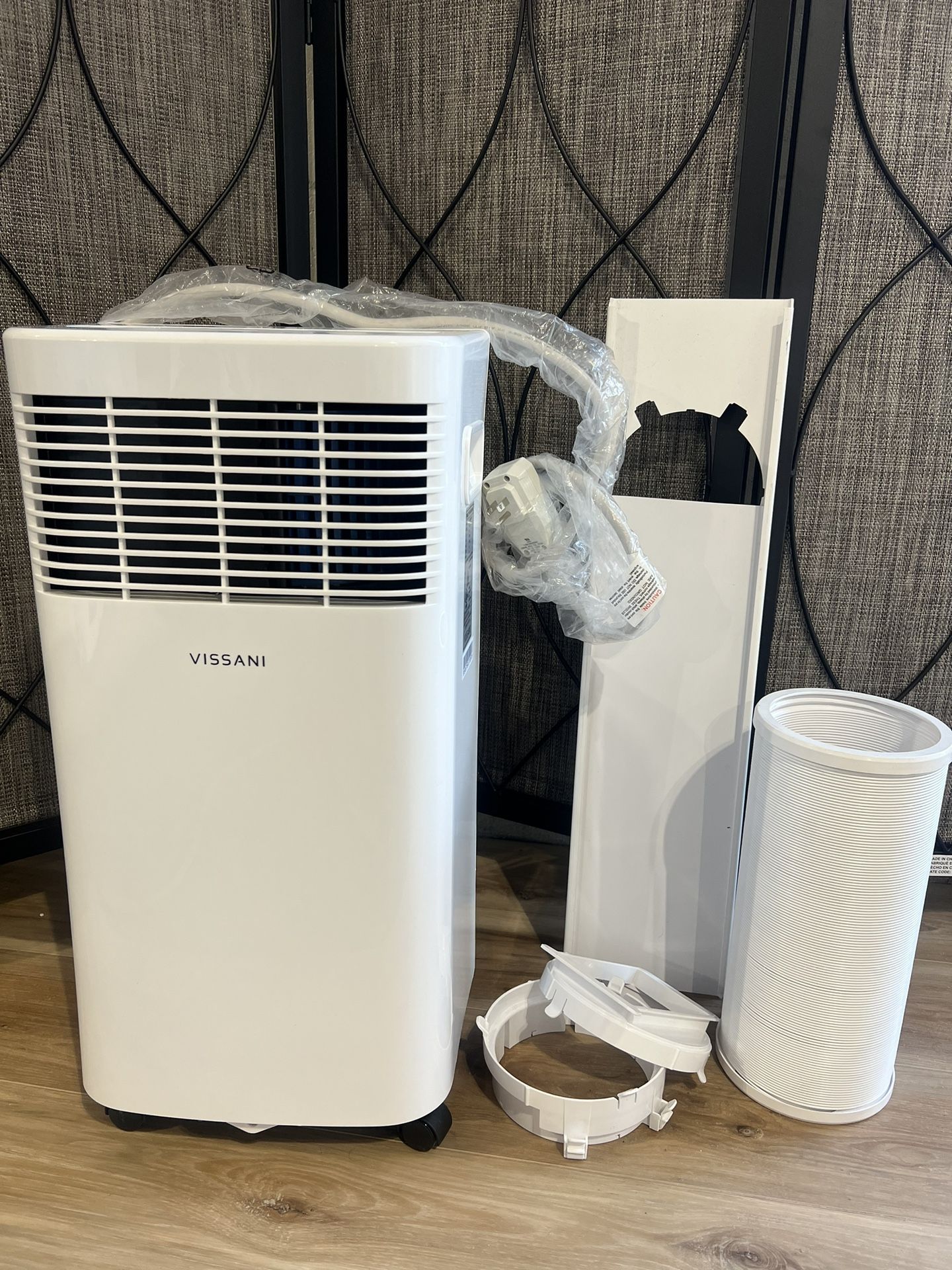 5,000 BTU 115-Volt Portable Air Conditioner for 170 sq. ft. Rooms Dehumidifies and Remote in White
