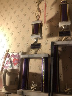 Second place martial arts trophy
