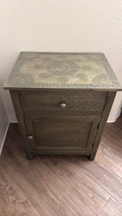 Boho style /Moth green night stand. Must go tonight