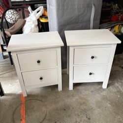 Ikea Hemnes Matching 2 Drawer Nightstands