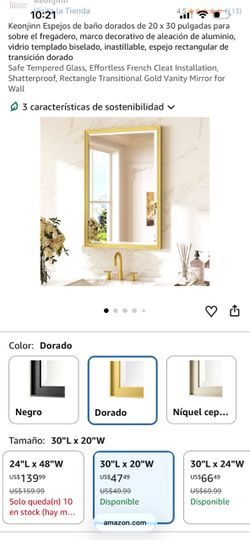 Large Framed Mirror in Original Packaging