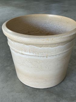Interior large ceramic pot