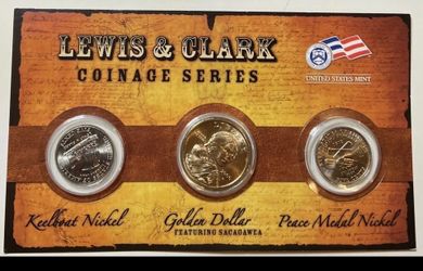 U.S. Mint Lewis & Clark Coinage Series 3pc Uncirculated Coin Set