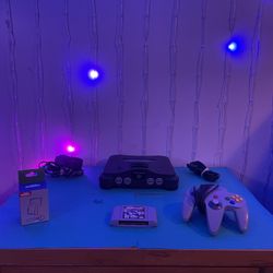 N64 With Controller And Game