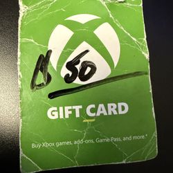 $50.00 Microsoft - Fast card - Xbox and More……